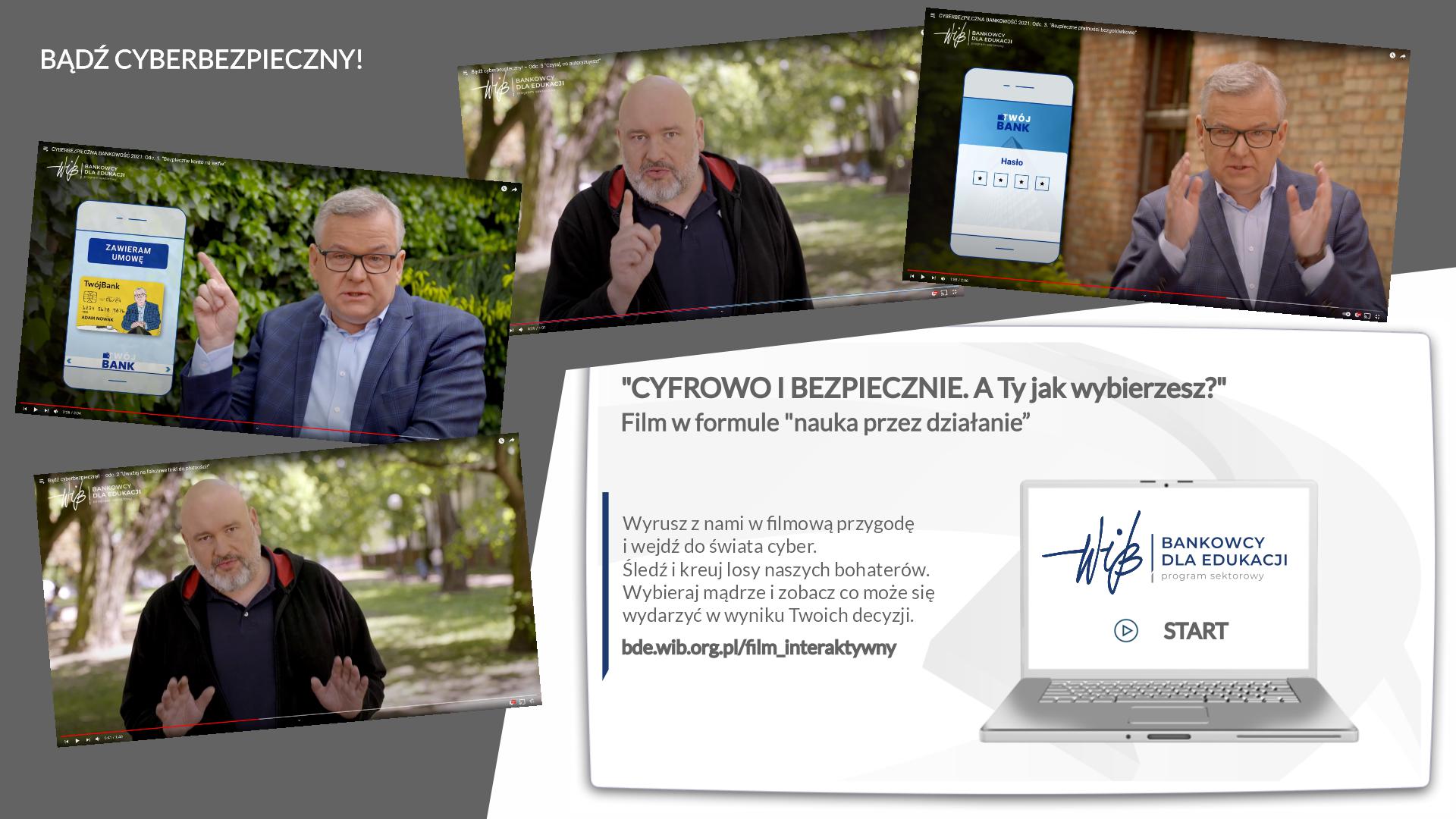 "CYFROWO I BEZPIECZNIE. A Ty jak wybierzesz?", czyli kolejna odsłona kampanii filmowej "Bankowcy dla Edukacji"