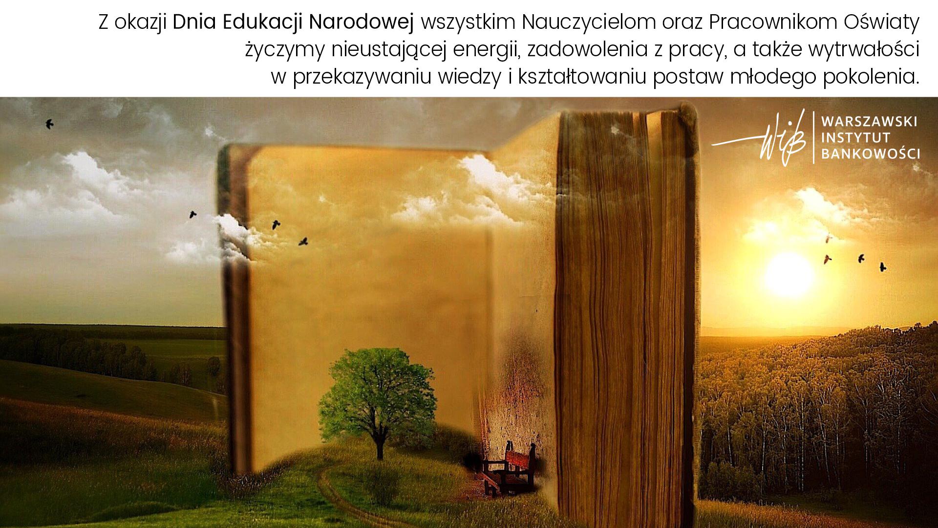 Dzień Edukacji Narodowej 2021 - DEN 2021 - Życzenia od WIB - Warszawski Instytut Bankowości