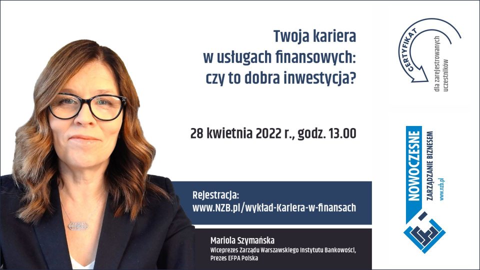 NZB - Wykład online - Twoja kariera w usługach finansowych: czy to dobra inwestycja?