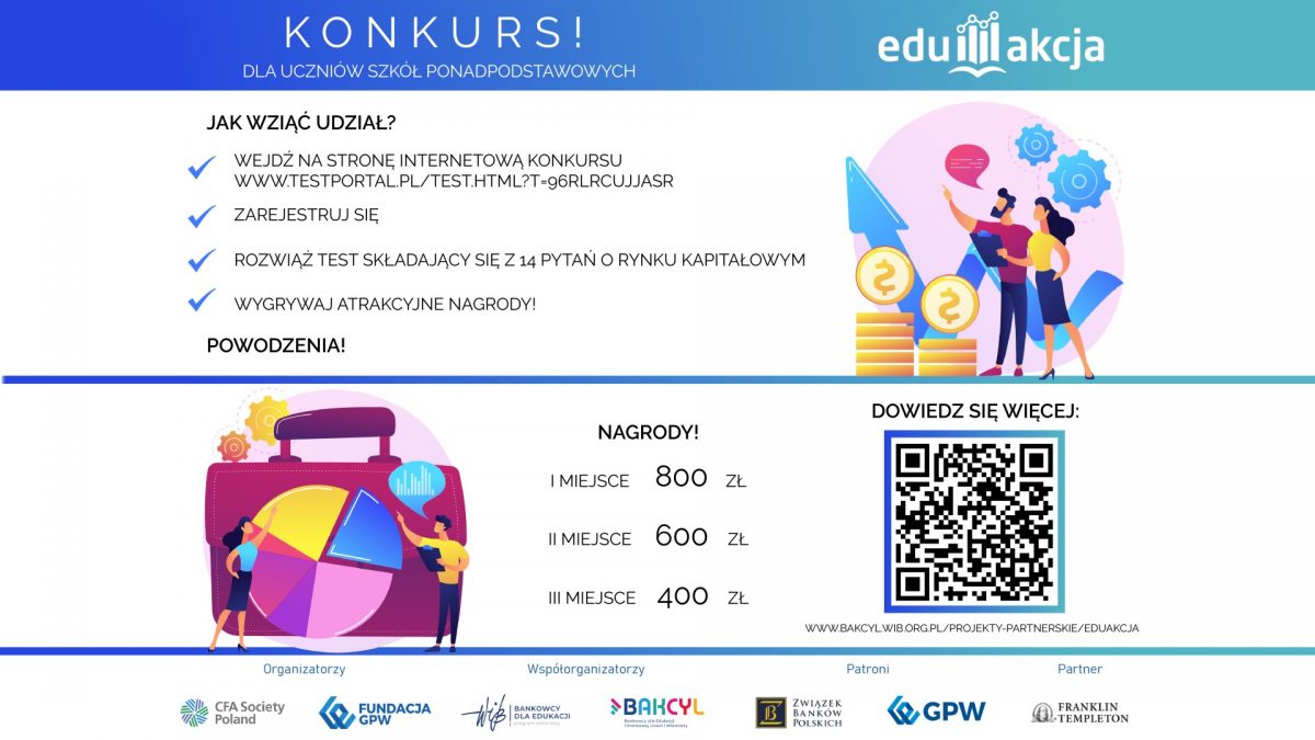 EduAkcja: Konkurs „TEST WIEDZY z EduAkcją” dla uczniów szkół ponadpodstawowych!