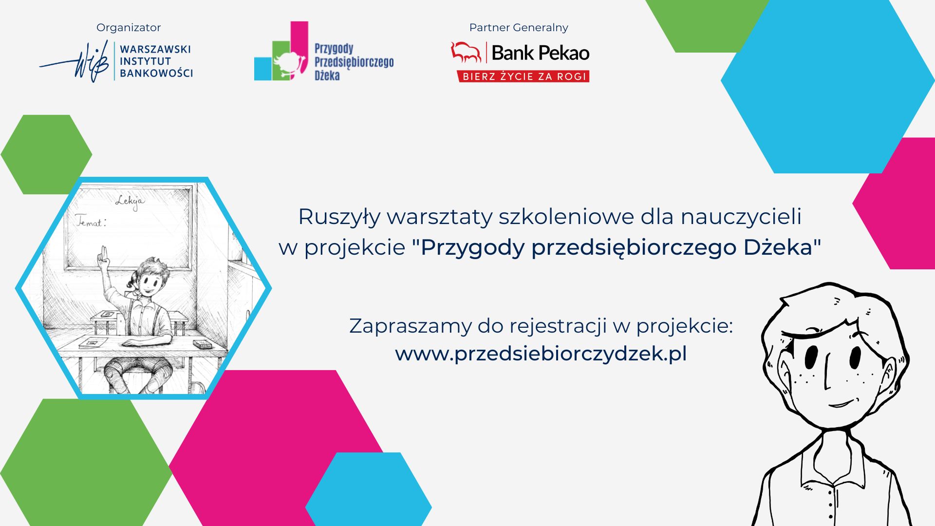 W lutym rozpoczęliśmy cykl bezpłatnych warsztatów szkoleniowych dla nauczycieli w projekcie „Przygody przedsiębiorczego Dżeka”