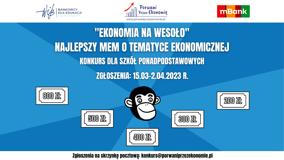 Weź udział w konkursie edukacyjnym „Ekonomia na wesoło”!