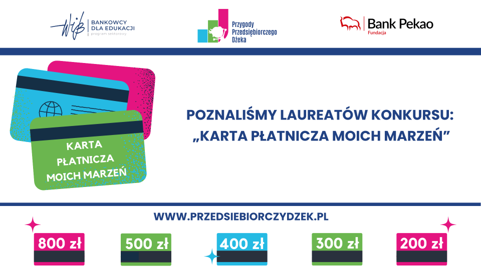 Poznaliśmy laureatów konkursu „Karta płatnicza moich marzeń”