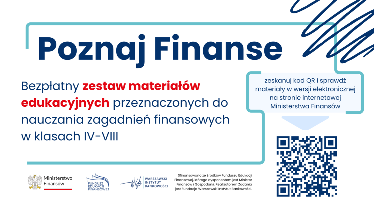 Pakiet materiałów edukacyjnych „Poznaj finanse” w wersji elektronicznej – pobierz ze strony Ministerstwa Finansów!